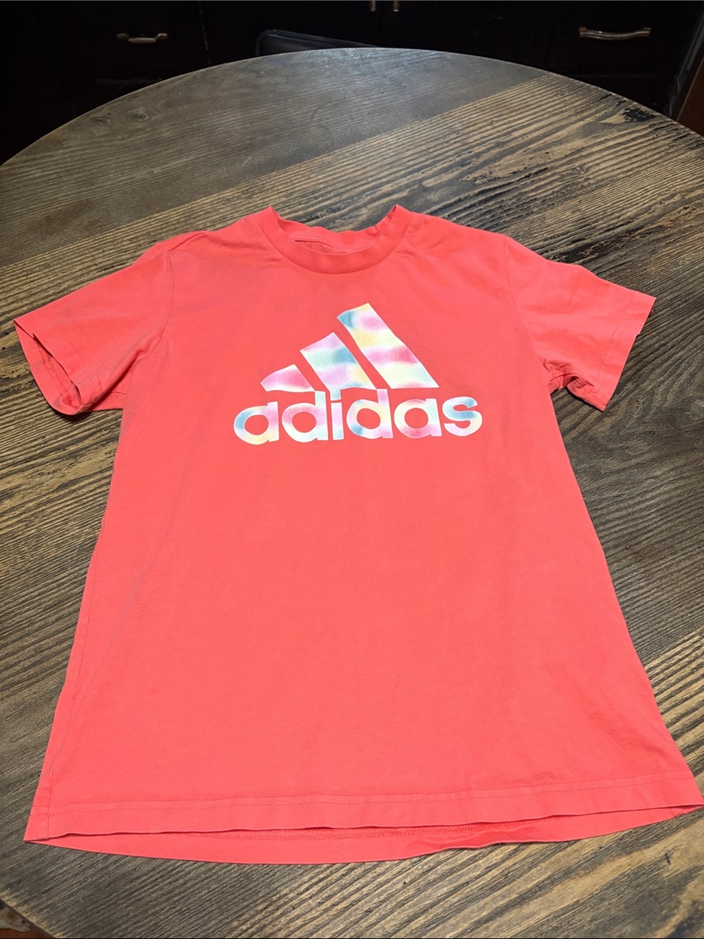 adidas Coral Tee with Iridescent Logo